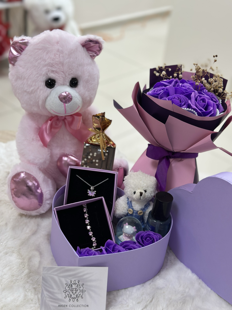Mini love mor özel set