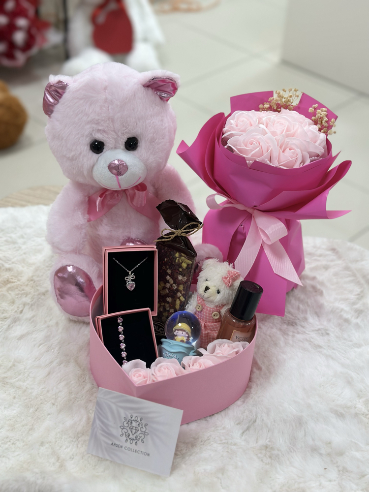 Mini love pembe özel set