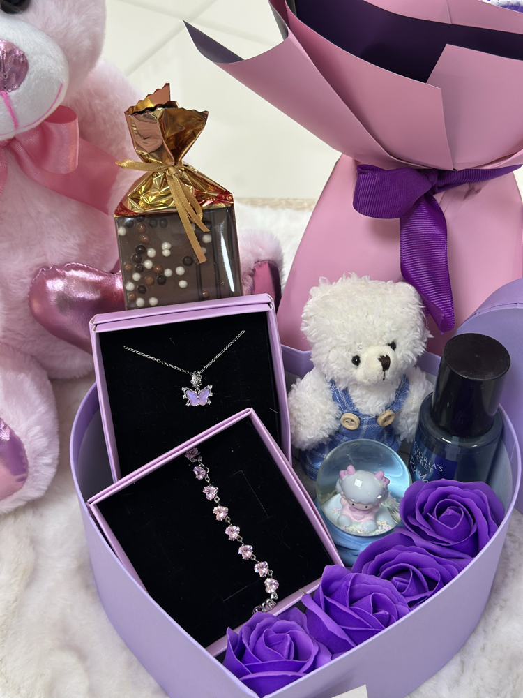 Mini love mor özel set