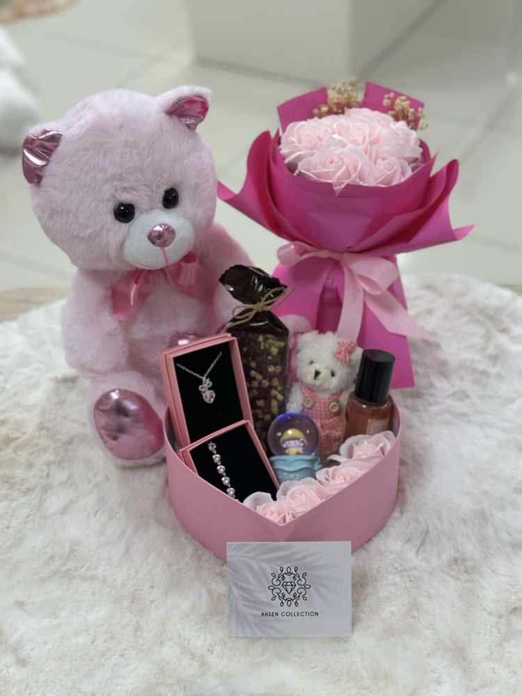 Mini love pembe özel set