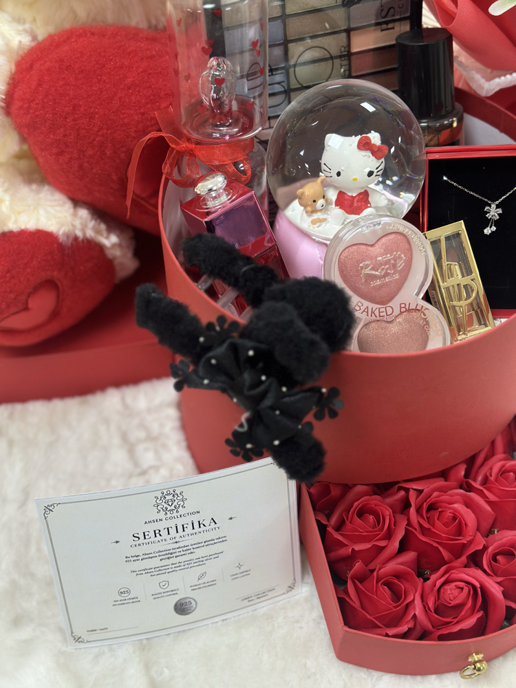 Princess love kırmızı 925 ayar gümüş takılı