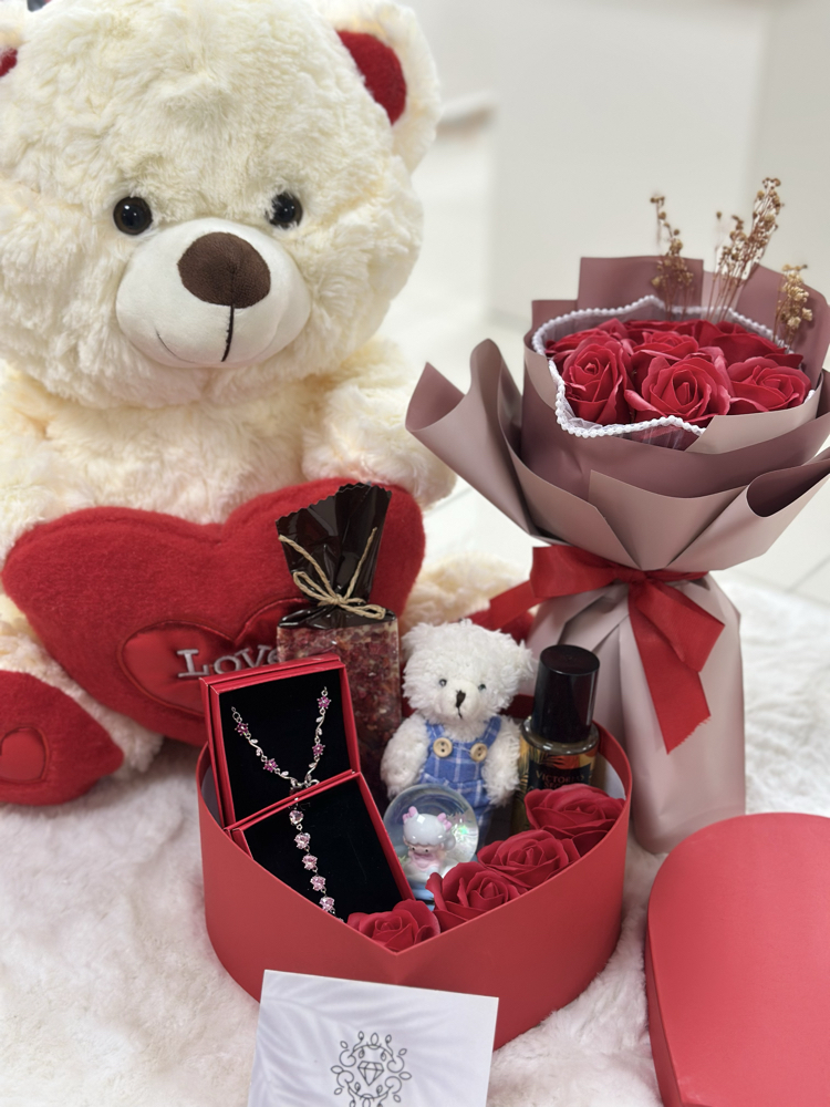 Mini love kırmızı özel set