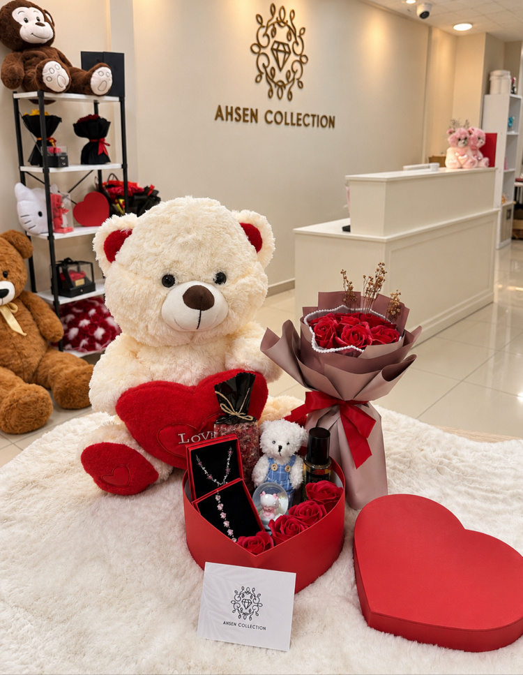 Mini love kırmızı özel set