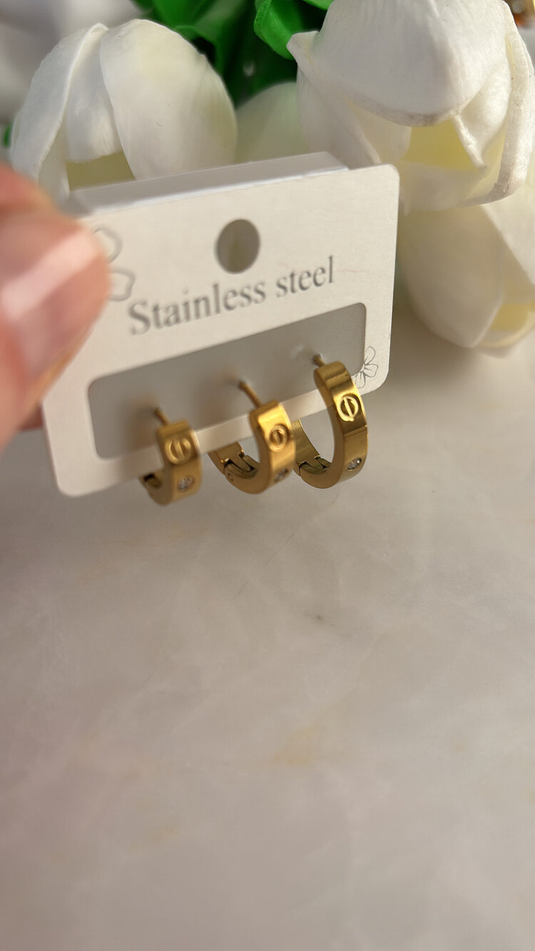 Cartier Küpe (3'lü)