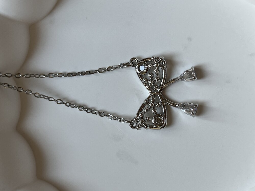Kurdele Kolye Silver