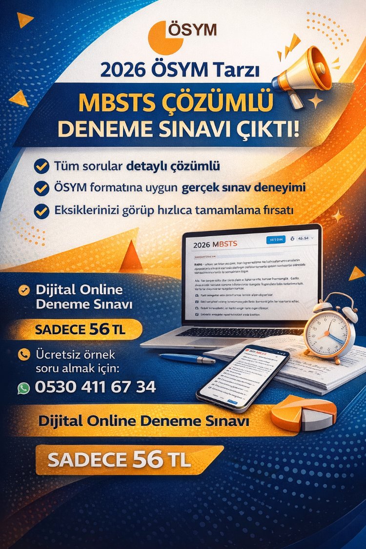 2026 MBSTS ÇÖZÜMLÜ ONLİNE DENEME SINAVI 