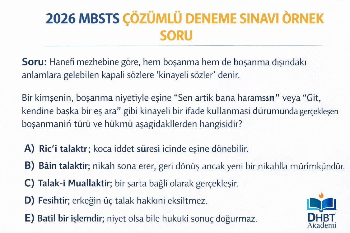 2026 MBSTS ÇÖZÜMLÜ ONLİNE DENEME SINAVI 