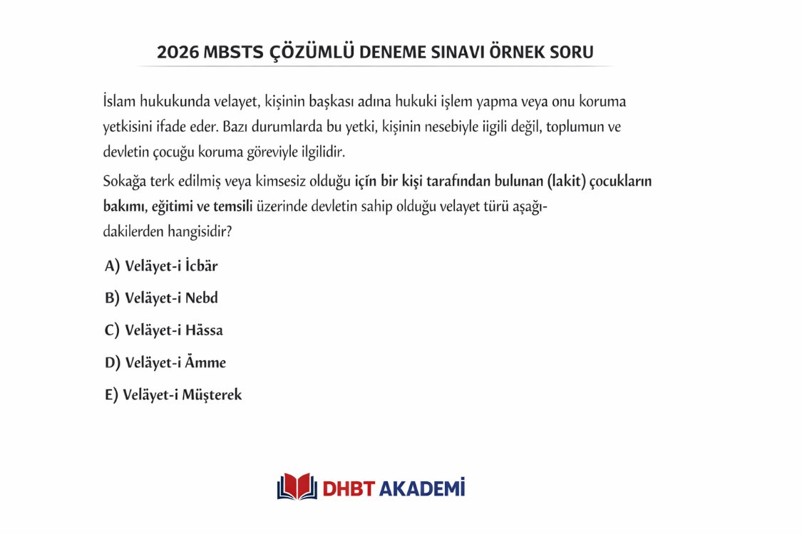 2026 MBSTS ÇÖZÜMLÜ ONLİNE DENEME SINAVI 