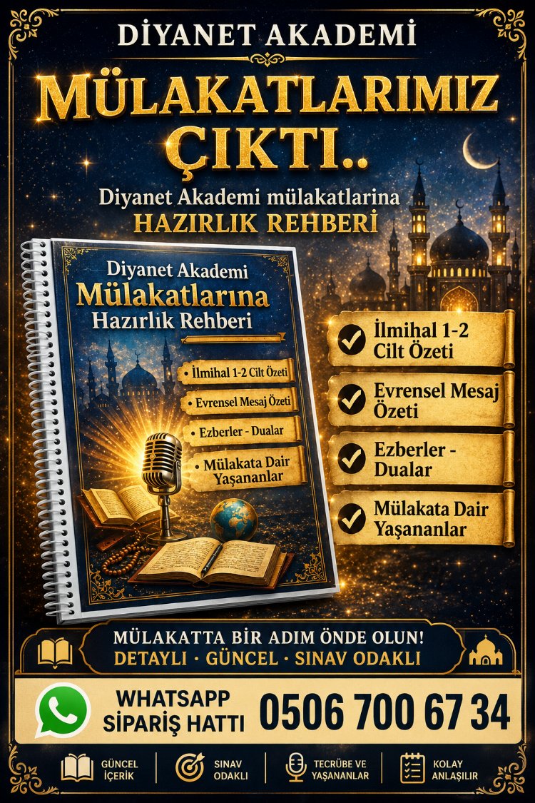 DİYANET AKADEMİ MÜLAKATLARINA HAZIRLIK REHBERİ 