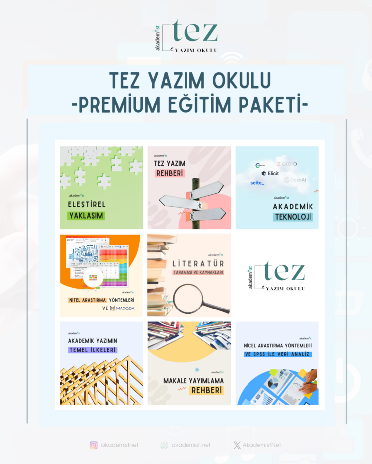 Tez Yazım Okulu (TYO) Paketi (3 Ay Üyelik)