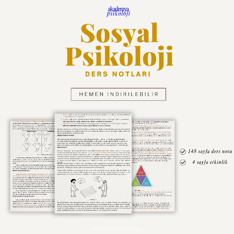 Sosyal Psikoloji - Kapsamlı Öğrenci Notları (PDF)
