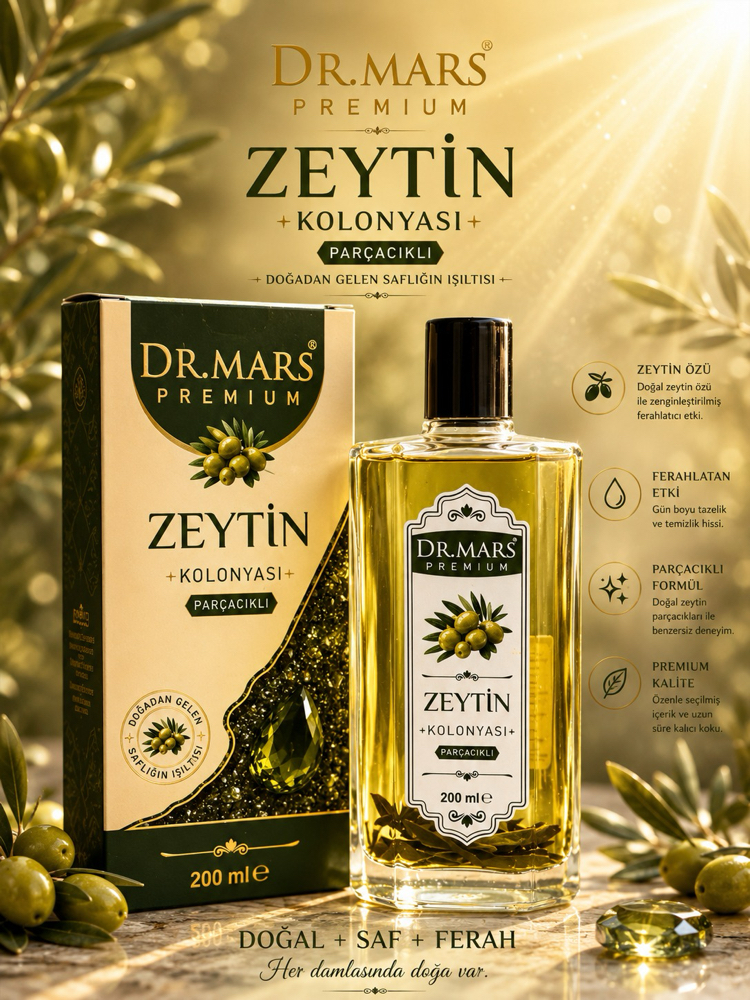 Zeytin Yaprağı Parçacıklı Kolonya