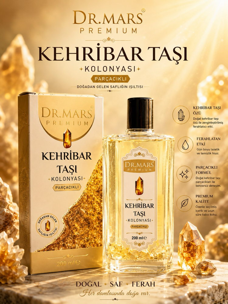Kehribar Taşı Parçacıklı Kolonya