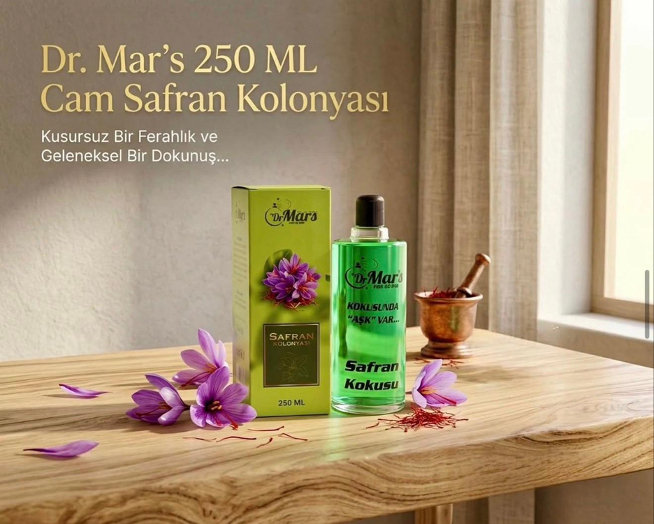Safran Kolonyası 250 ml Cam Şişe