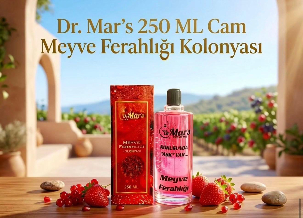 Meyve Ferahlığı Kolonyası 250 ml Cam Şişe