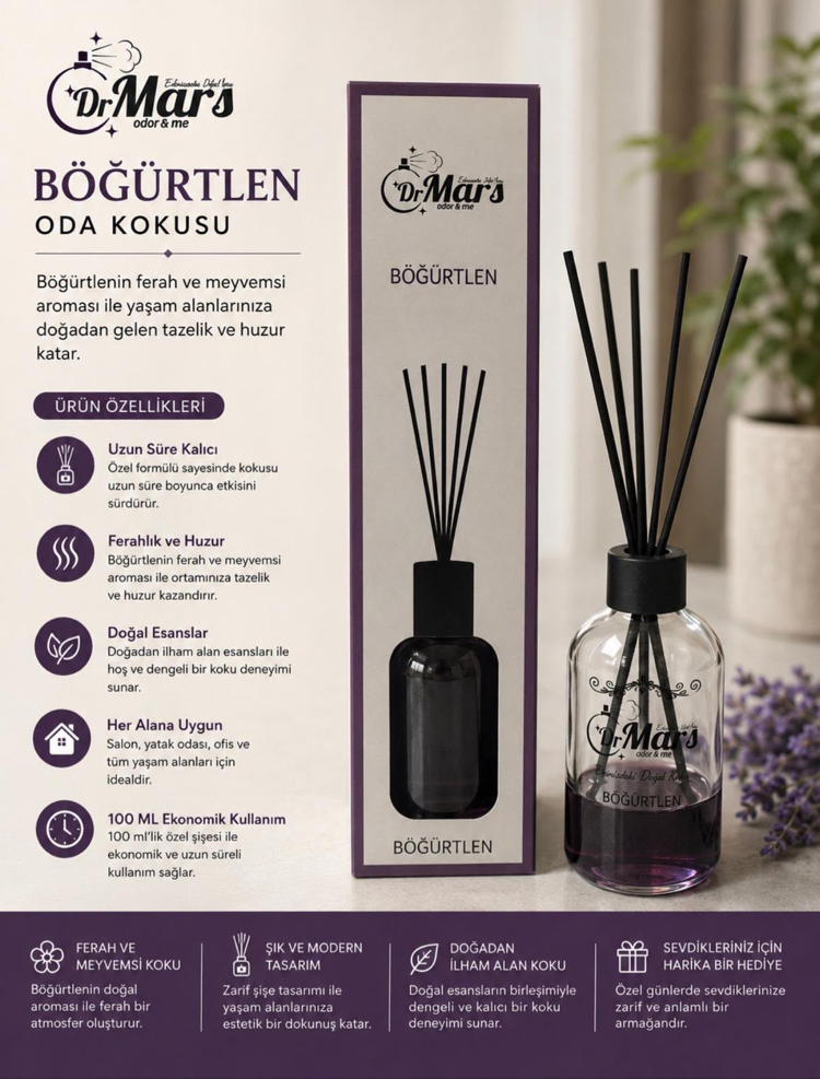 Bambu Çubuklu Oda Kokusu - Böğürtlen