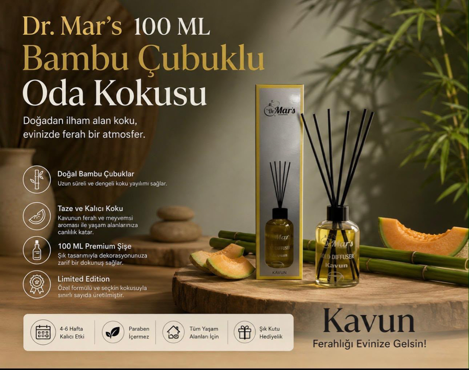 Bambu Çubuklu Oda Kokusu - Kavun