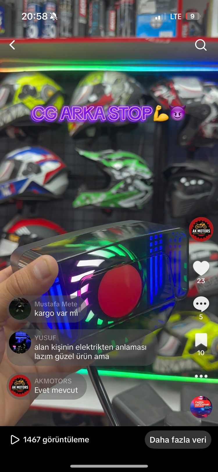CG LED STOP