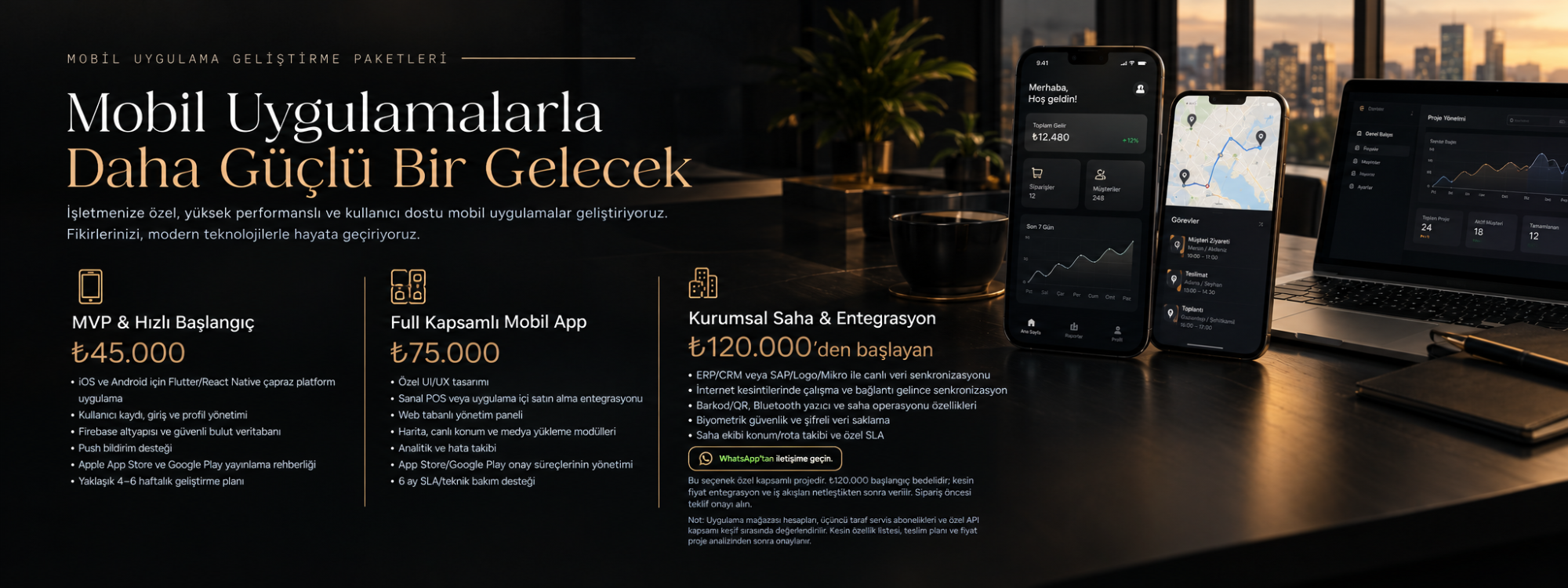 iOS ve Android Mobil Uygulama Geliştirme Paketi