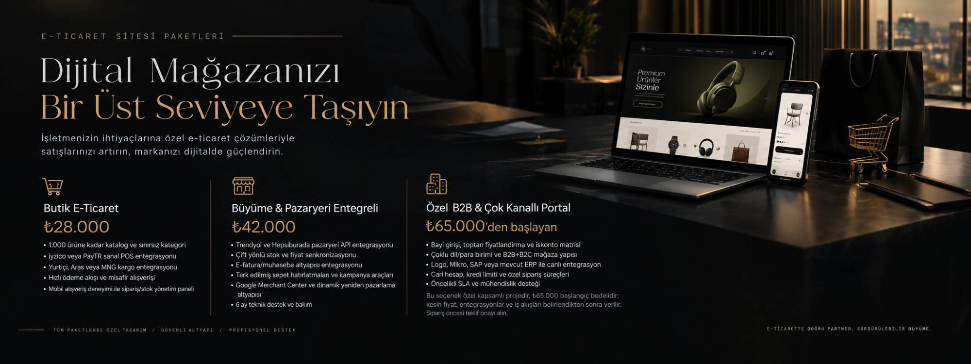 E-Ticaret Sitesi Kurulum ve Entegrasyon Paketi