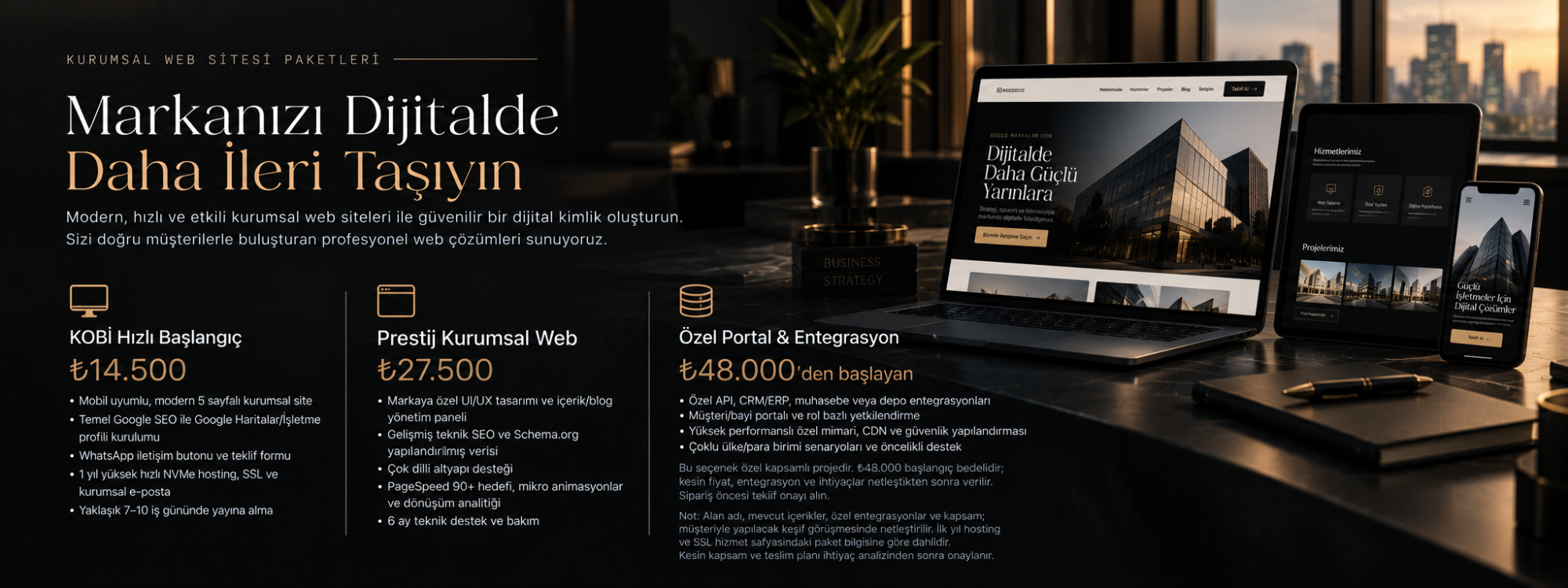 Kurumsal Web Sitesi Tasarım ve Geliştirme Paketi