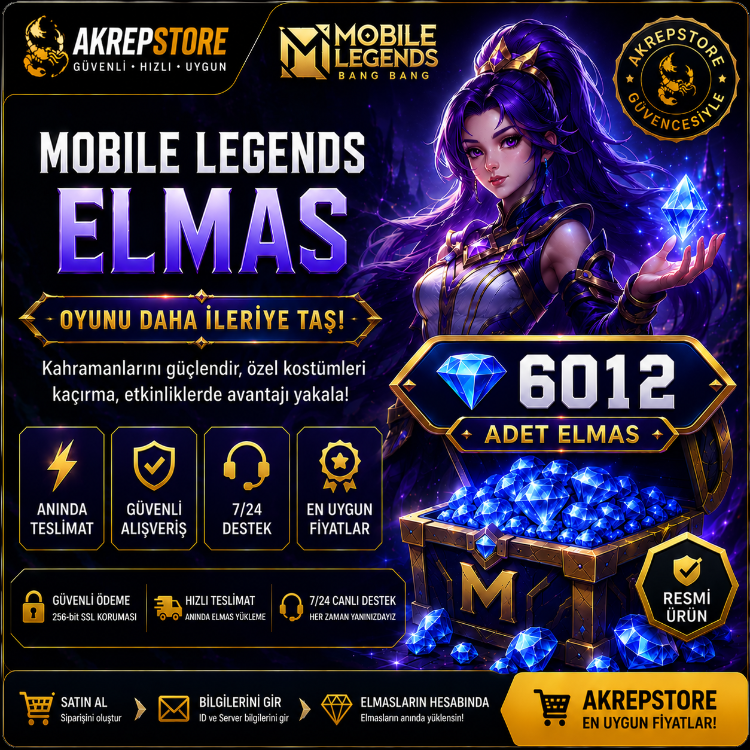 Mobile Legends 6012 Elmas