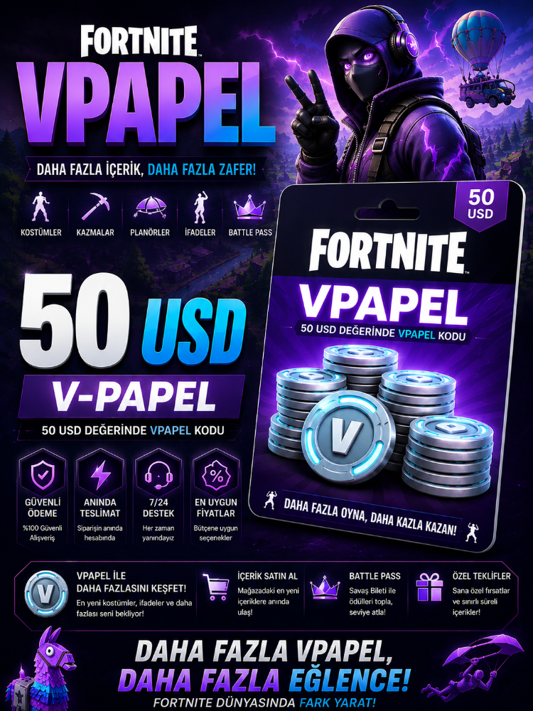 Fortnite Vpapel 50 USD