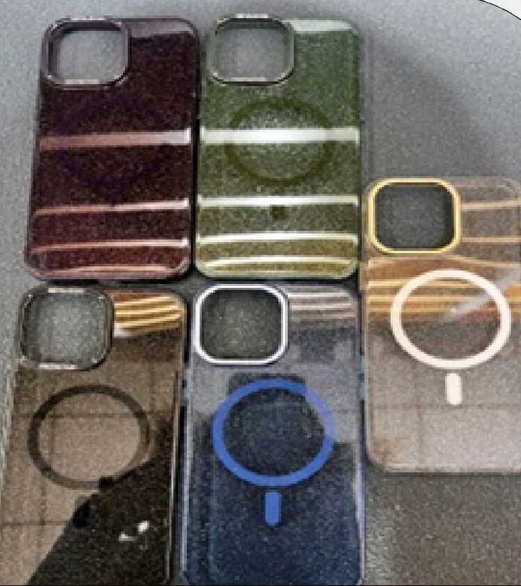 İphone Pixel Simli Sert Magsafe Kapak Kılıf