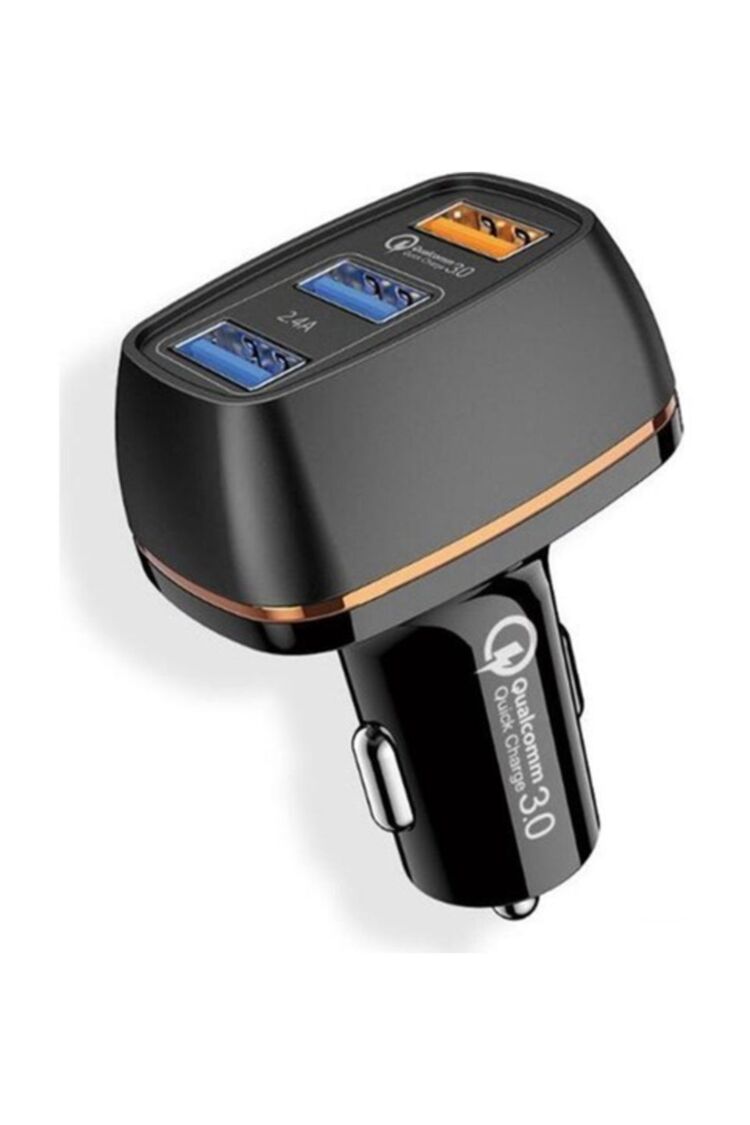 Joyroom C-m303 2.4a Qc3.0 3 Çıkışlı Hızlı Araç Şarj Aleti