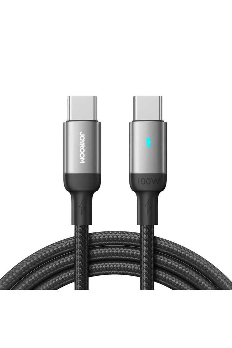 Joyroom 100W Type-C'den Type-C Örgü Şarj Ve Data Kablosu 3 Metre