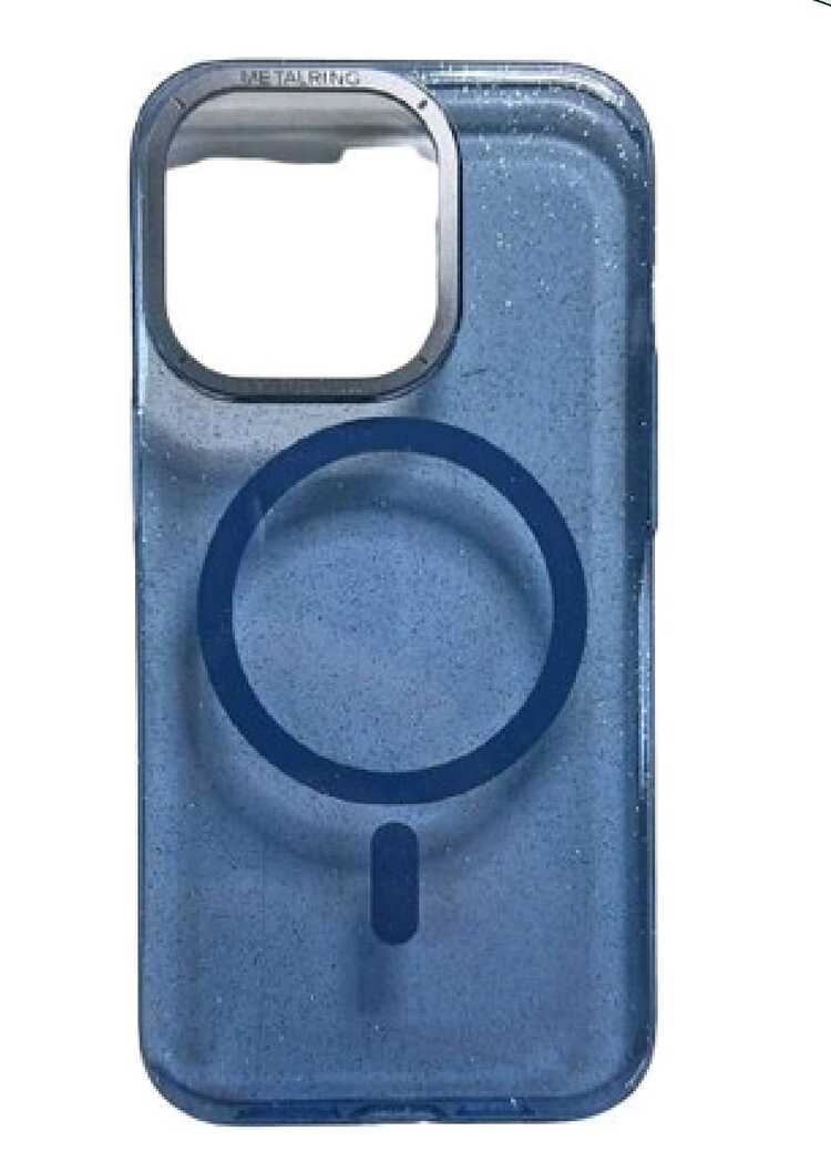 İphone Pixel Simli Sert Magsafe Kapak Kılıf