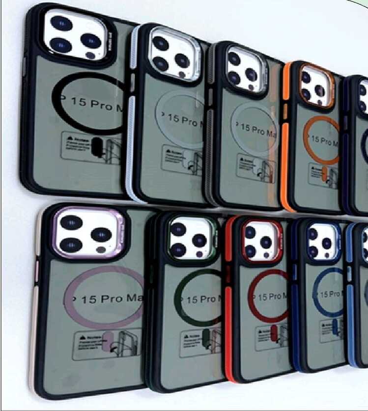 Akrilik Magsafe Özellikli Lens Koruma Çerçeveli Kılıf
