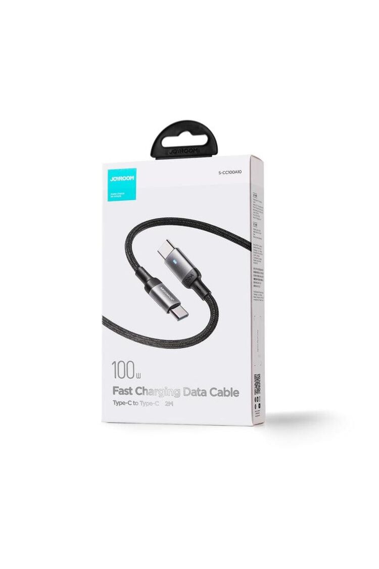 Joyroom 100W Type-C'den Type-C Örgü Şarj Ve Data Kablosu 3 Metre