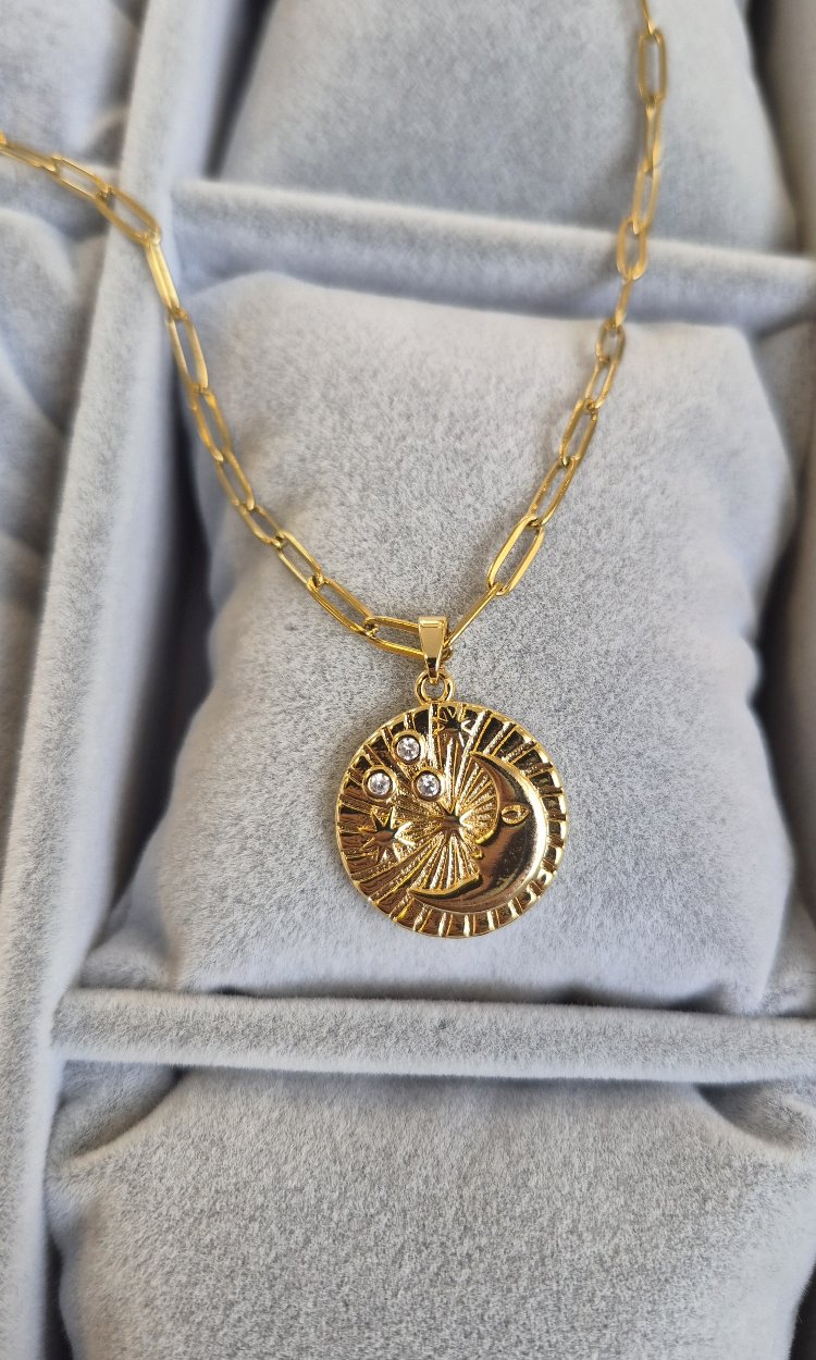 Çelik 50 cm Kolye (Gold Renk)