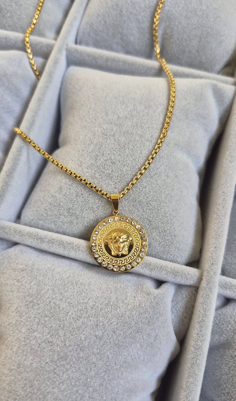 Çelik Kolye (Gold Renk)
