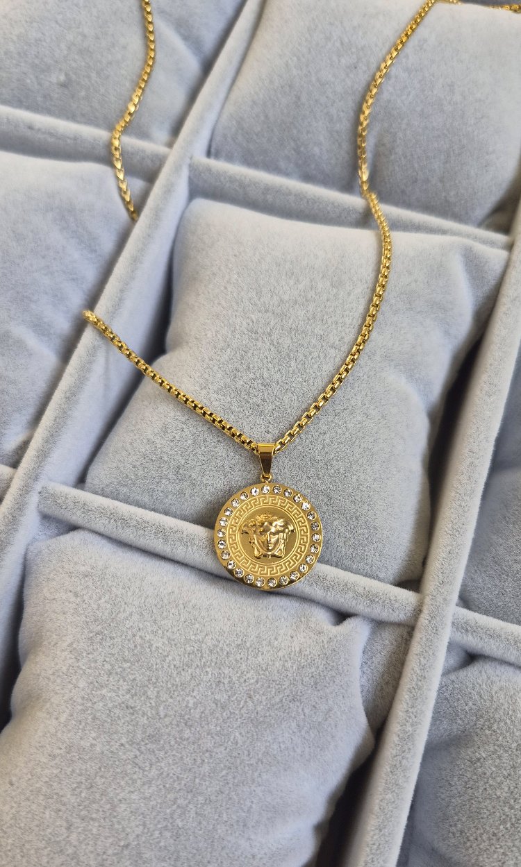 Çelik Kolye (Gold Renk)