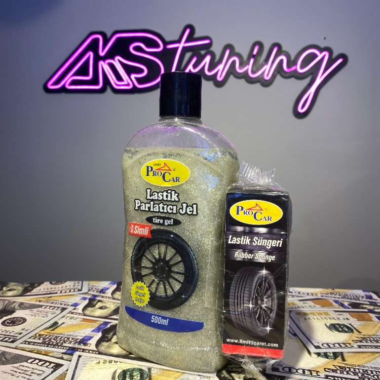 Procar Simli Lastik Parlatıcısı Jel