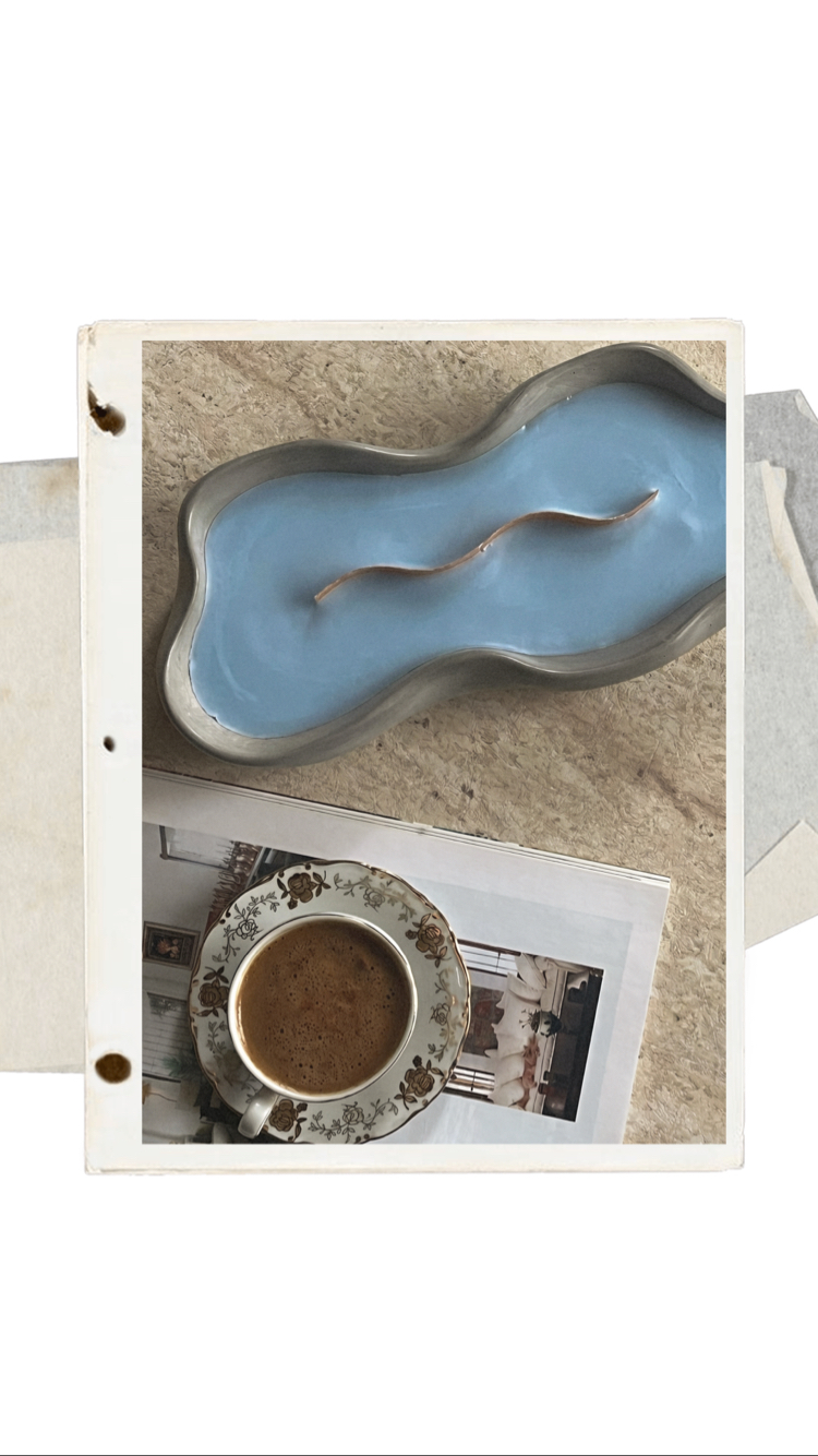 Aquamarine Ateş Çukuru Mum