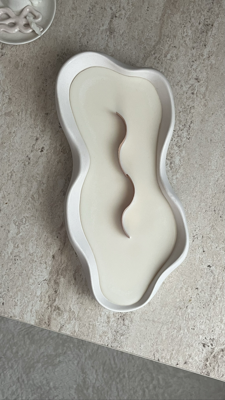 Selenite Ateş Çukuru Mum