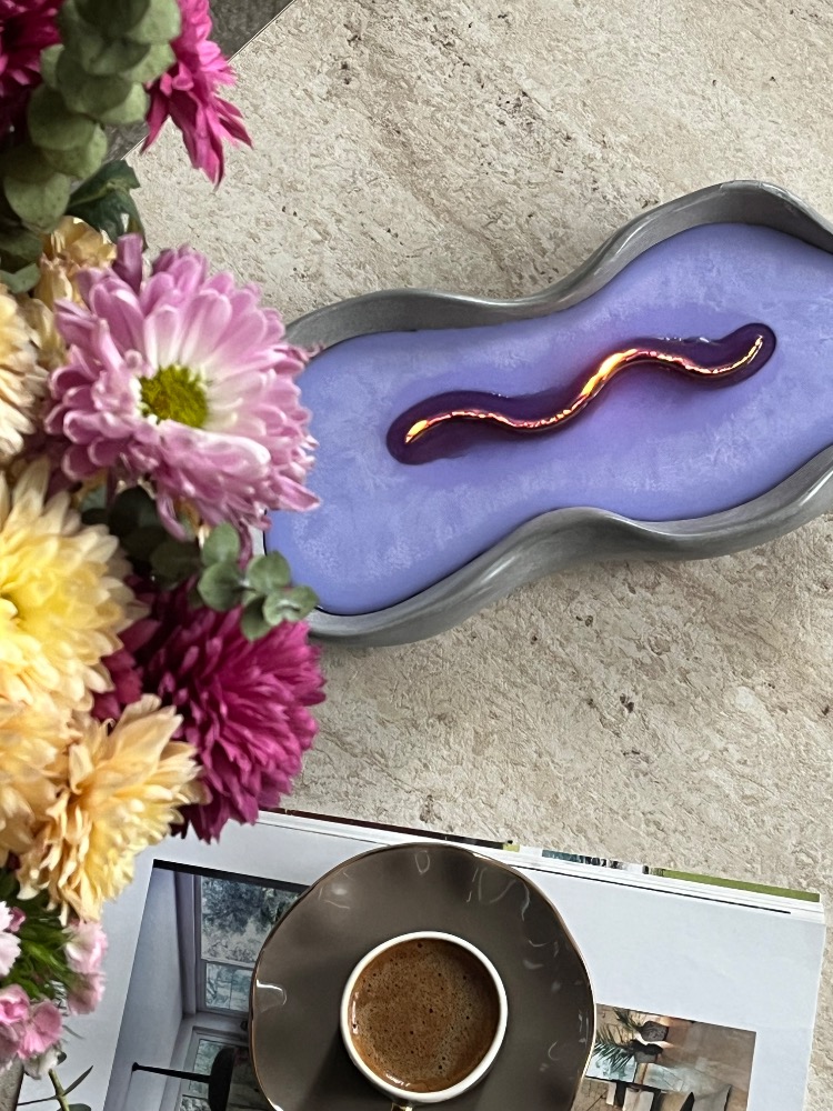 Amethyst Ateş Çukuru Mum