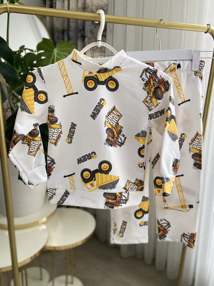 Erkek Çocuk Crew Pijama Takımı