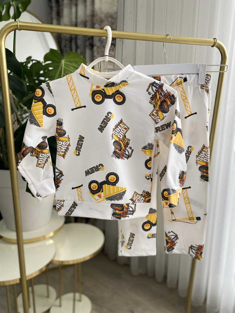Erkek Çocuk Crew Pijama Takımı