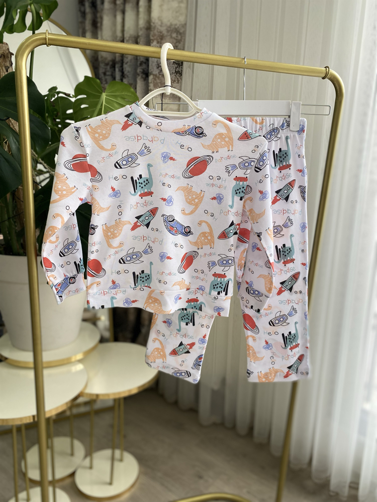 Erkek Çocuk Uzay Pijama Takımı