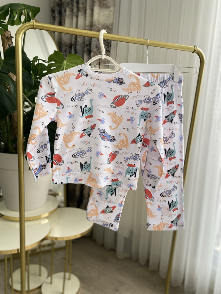 Erkek Çocuk Uzay Pijama Takımı