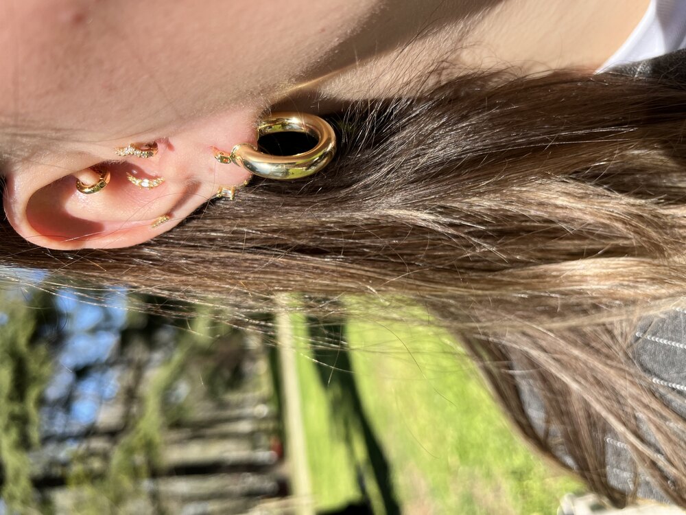 Gold Halka Küpe