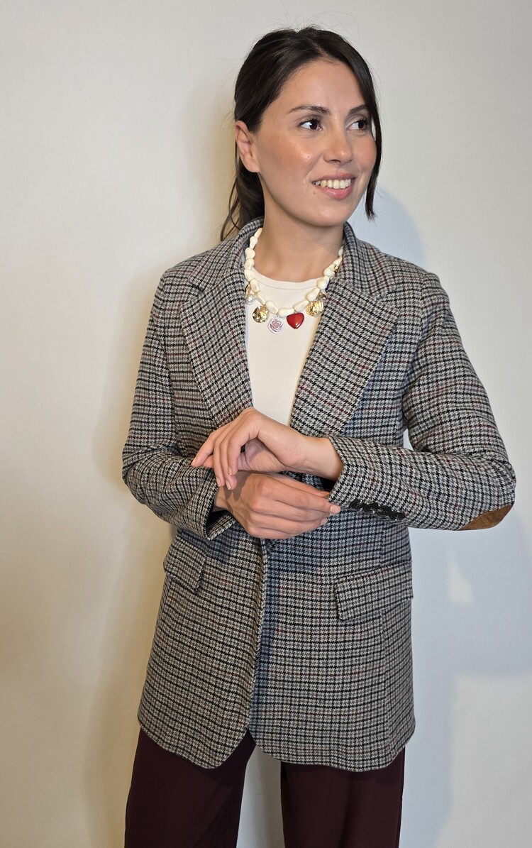 Süet Detaylı Blazer