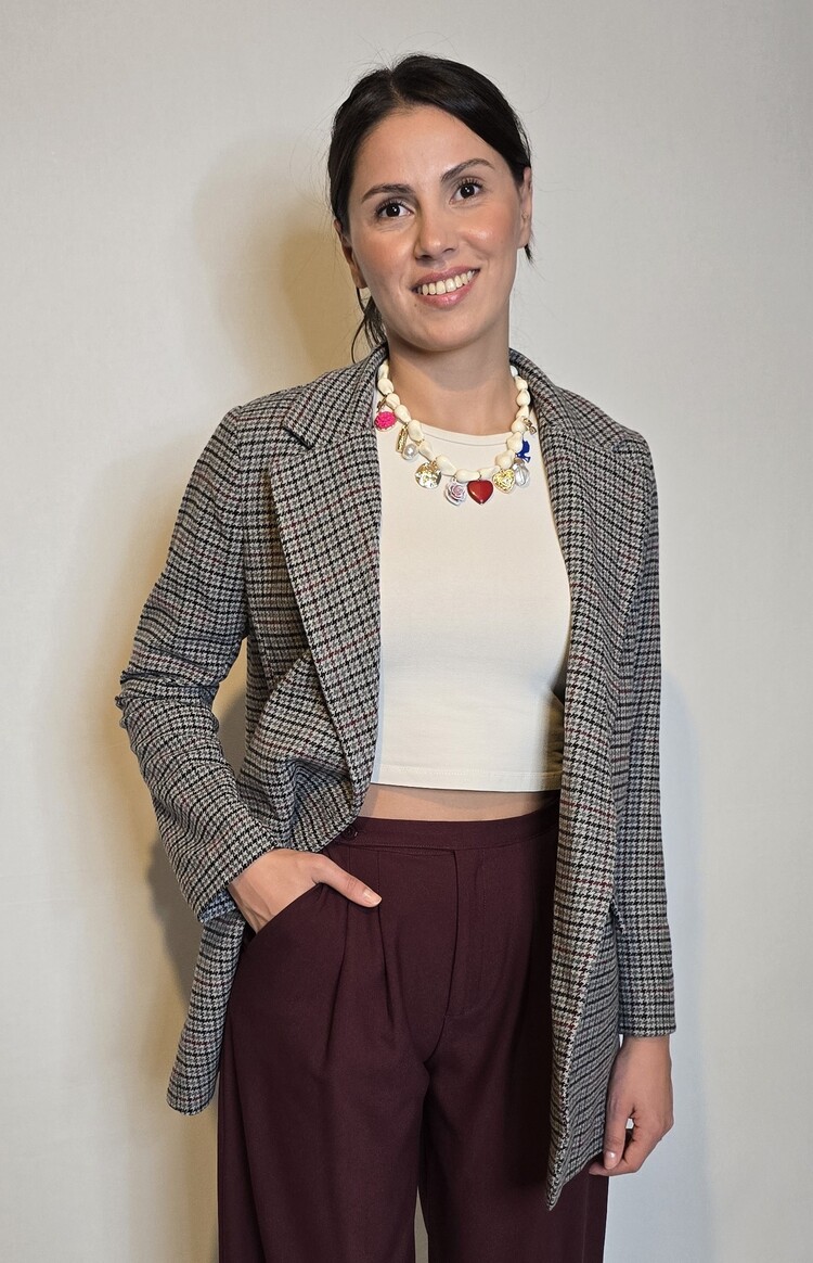 Süet Detaylı Blazer