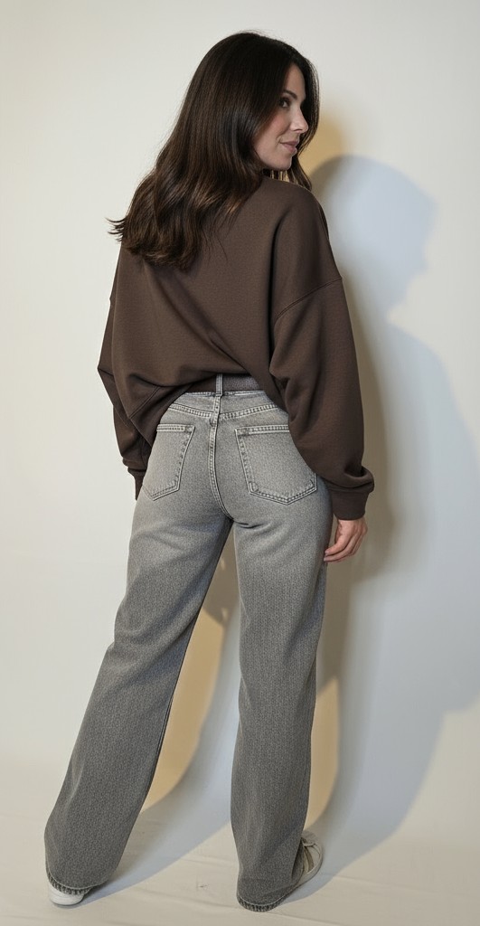 Wide Leg Gri Jean