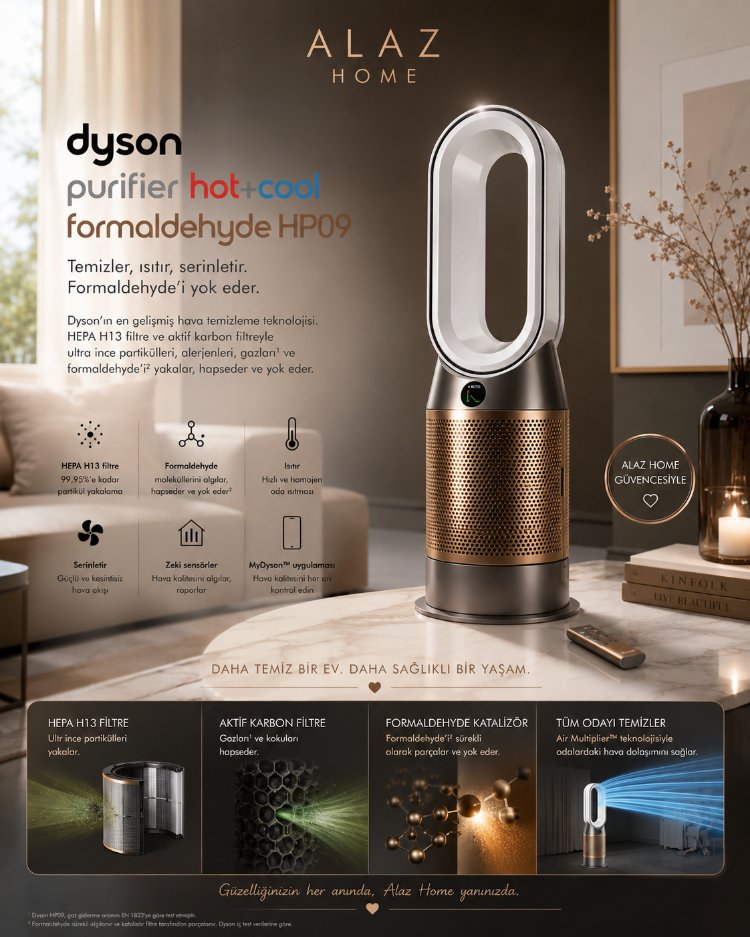 Dyson Purifier Hot+Cool Formaldehyde HP09 Hava Temizleyici
