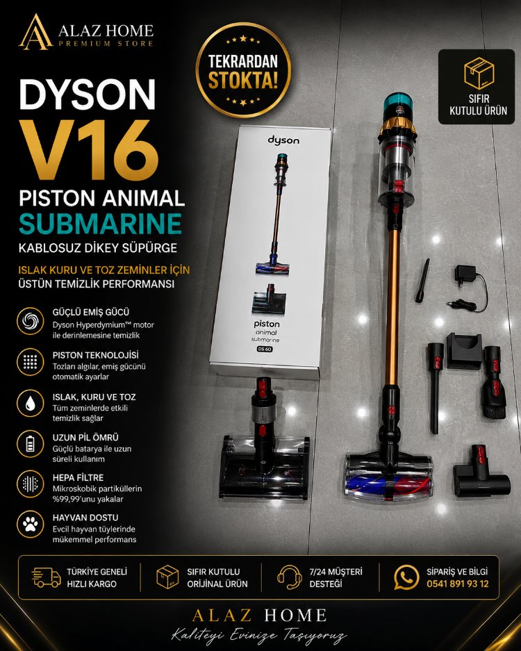 Dyson V16 Animal Submarine Kablosuz Dikey Süpürge